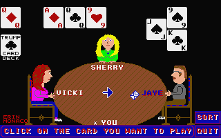 Euchre atari screenshot